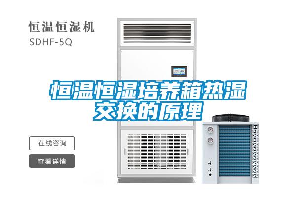 恒溫恒濕培養箱熱濕交換的原理