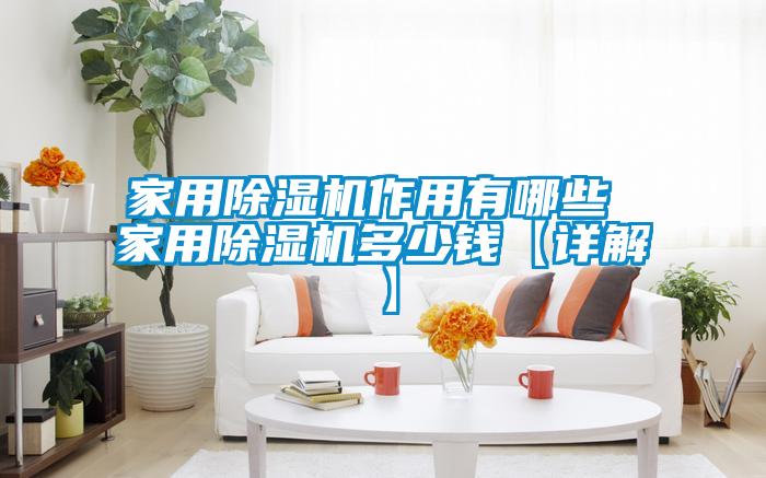 家用除濕機作用有哪些 家用除濕機多少錢【詳解】