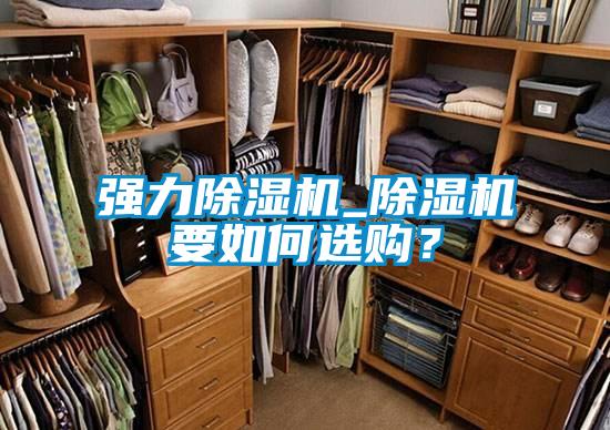 強力除濕機_除濕機要如何選購？