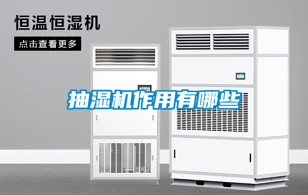 抽濕機作用有哪些