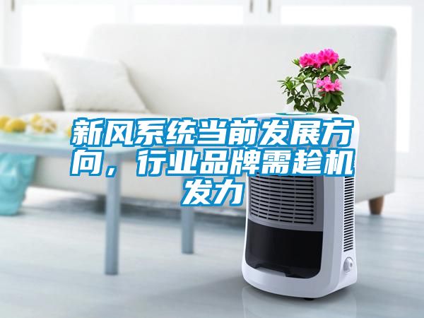 新風(fēng)系統(tǒng)當(dāng)前發(fā)展方向，行業(yè)品牌需趁機(jī)發(fā)力