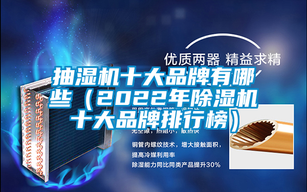 抽濕機十大品牌有哪些（2022年除濕機十大品牌排行榜）