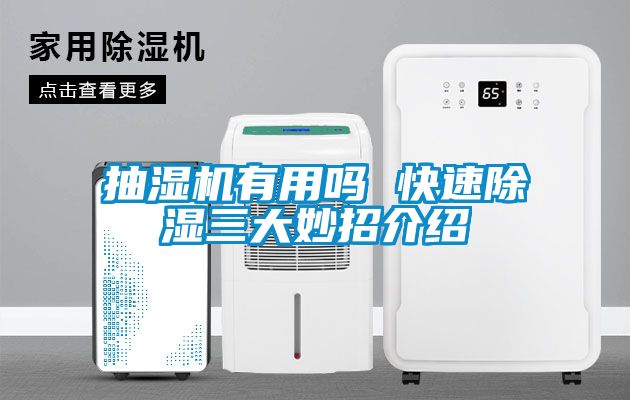 抽濕機有用嗎 快速除濕三大妙招介紹