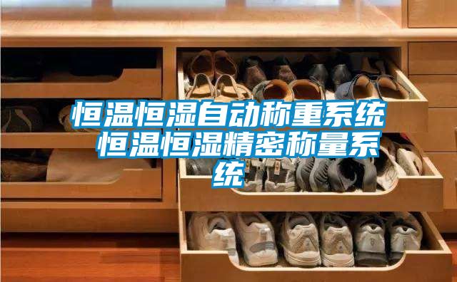 恒溫恒濕自動稱重系統 恒溫恒濕精密稱量系統