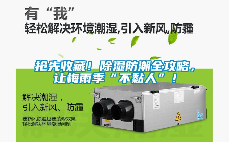 搶先收藏！除濕防潮全攻略，讓梅雨季“不黏人”！