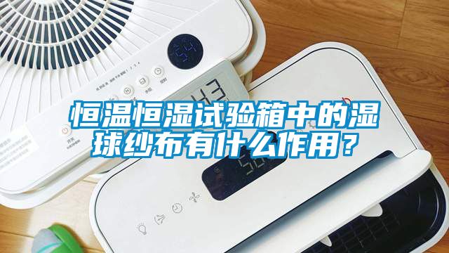 恒溫恒濕試驗箱中的濕球紗布有什么作用？