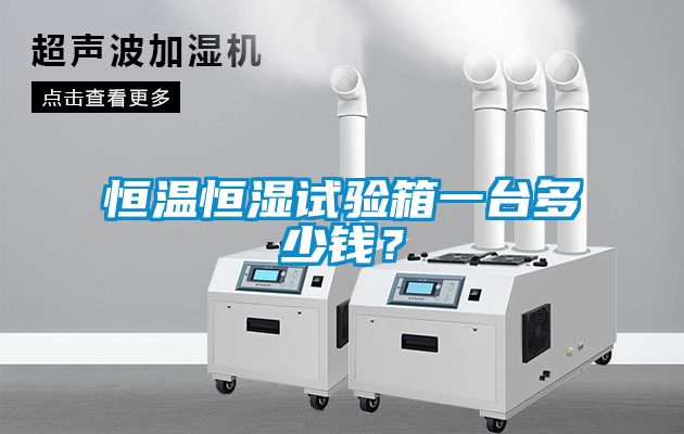 恒溫恒濕試驗箱一臺多少錢？