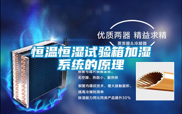 恒溫恒濕試驗箱加濕系統的原理
