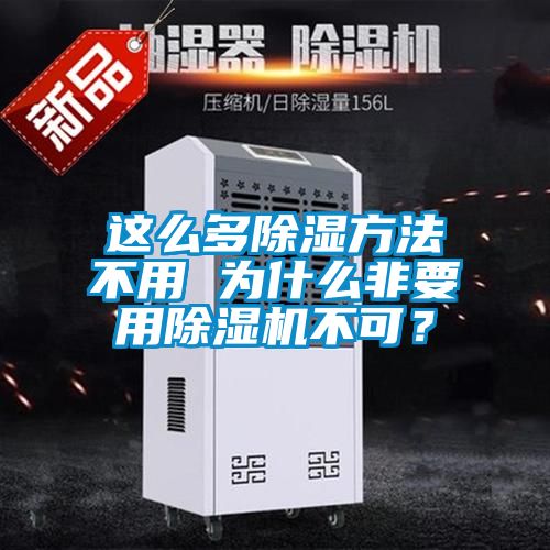這么多除濕方法不用 為什么非要用除濕機不可？