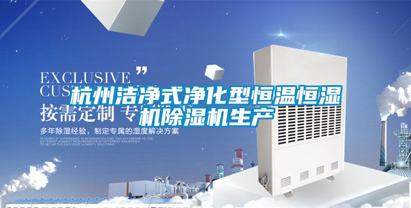 杭州潔凈式凈化型恒溫恒濕機除濕機生產