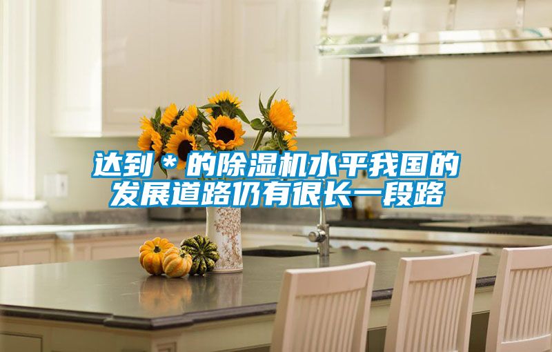 達到＊的除濕機水平我國的發展道路仍有很長一段路