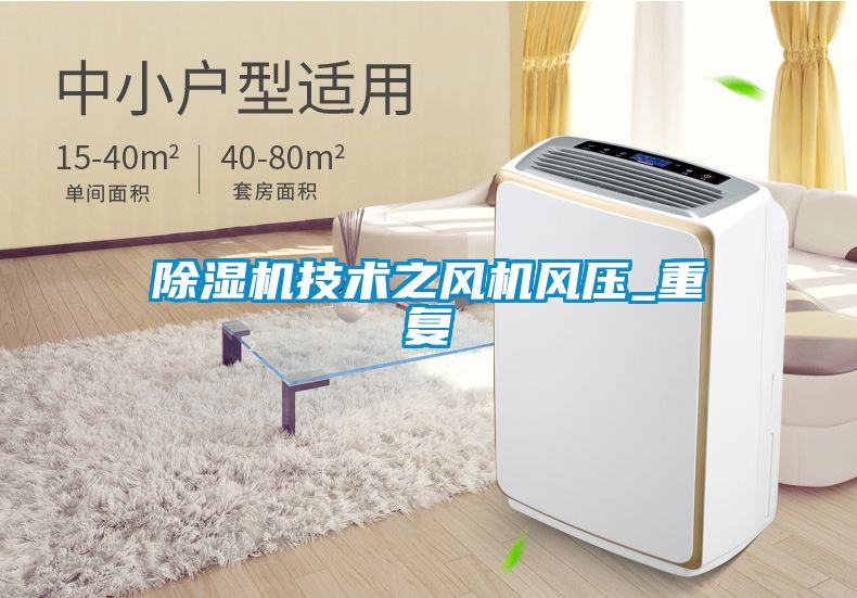 除濕機技術之風機風壓_重復
