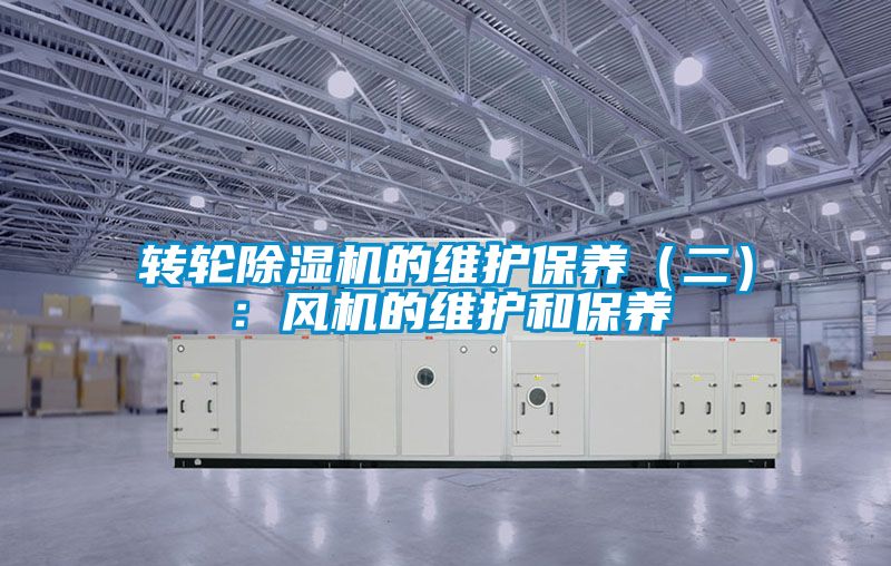 轉輪除濕機的維護保養（二）：風機的維護和保養