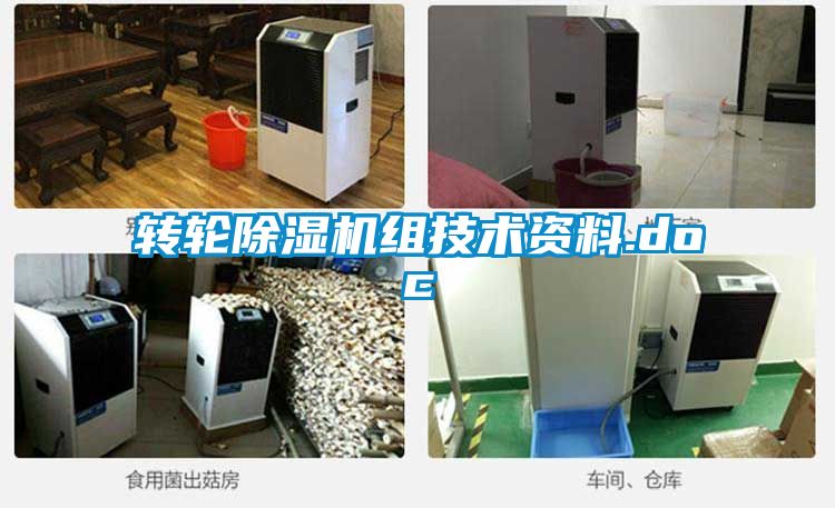 轉輪除濕機組技術資料.doc
