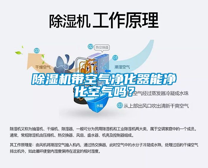 除濕機帶空氣凈化器能凈化空氣嗎？