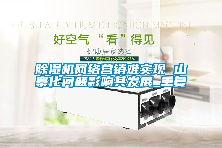 除濕機網(wǎng)絡(luò)營銷難實現(xiàn) 山寨化問題影響其發(fā)展_重復(fù)