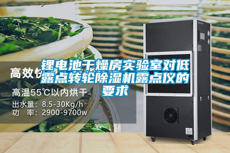 鋰電池干燥房實(shí)驗(yàn)室對低露點(diǎn)轉(zhuǎn)輪除濕機(jī)露點(diǎn)儀的要求