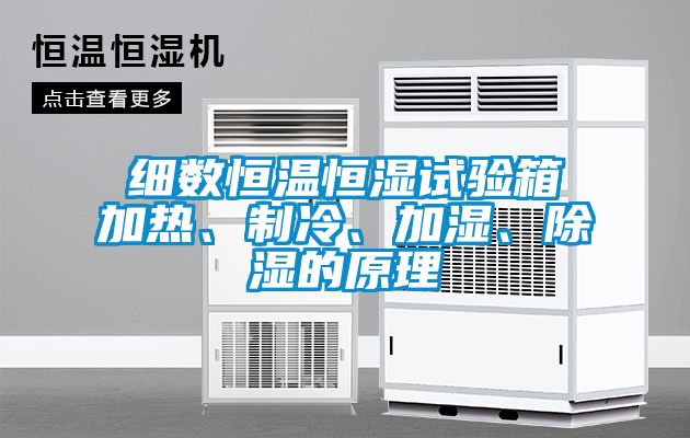 細(xì)數(shù)恒溫恒濕試驗(yàn)箱加熱、制冷、加濕、除濕的原理