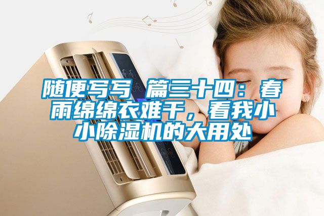 隨便寫寫 篇三十四：春雨綿綿衣難干，看我小小除濕機的大用處