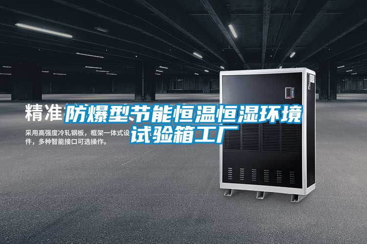 防爆型節能恒溫恒濕環境試驗箱工廠