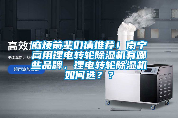 麻煩前輩們請推薦！南寧商用鋰電轉輪除濕機有哪些品牌，鋰電轉輪除濕機如何選？？