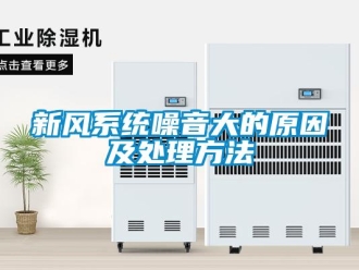 知識百科新風系統噪音大的原因及處理方法