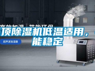 企業新聞吊頂除濕機低溫適用，性能穩定