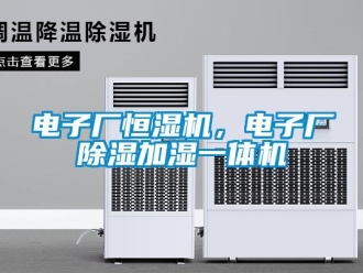企業新聞電子廠恒濕機，電子廠除濕加濕一體機