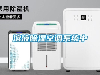 行業新聞溶液除濕空調系統中