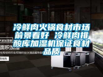 行業新聞冷鮮肉火鍋食材市場前景看好 冷鮮肉排酸庫加濕機保證食材品質