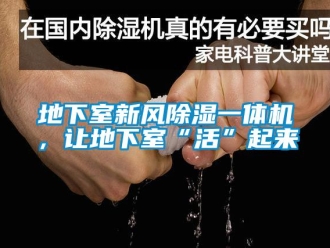 企業(yè)新聞地下室新風(fēng)除濕一體機(jī)，讓地下室“活”起來