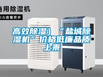 企業(yè)新聞高效除濕）“鹽城除濕機”價格低廉品質(zhì)上乘