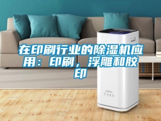 知識百科在印刷行業的除濕機應用：印刷，浮雕和膠印