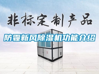 企業新聞防霾新風除濕機功能介紹