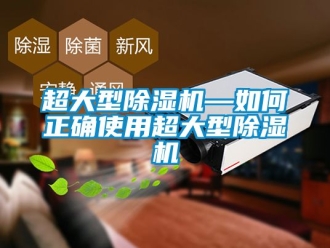 企業新聞超大型除濕機—如何正確使用超大型除濕機