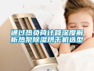 行業新聞通過熱負荷計算深度解析熱泵除濕烘干機選型