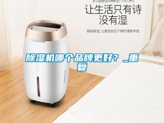 企業(yè)新聞除濕機哪個品牌更好？_重復(fù)