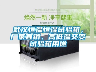 知識百科武漢恒溫恒濕試驗箱，廠家直銷、高低溫交變試驗箱用途