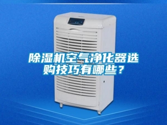 行業新聞除濕機空氣凈化器選購技巧有哪些？