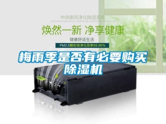行業新聞梅雨季是否有必要購買除濕機