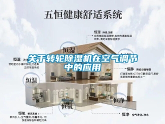 行業新聞關于轉輪除濕機在空氣調節中的應用