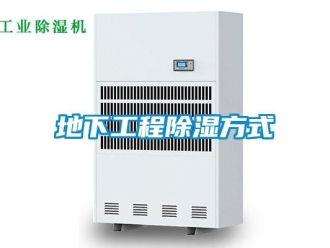 企業(yè)新聞地下工程除濕方式