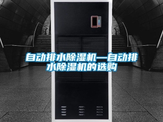 行業新聞自動排水除濕機—自動排水除濕機的選購