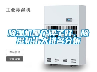 行業新聞除濕機哪個牌子好，除濕機十大排名分析