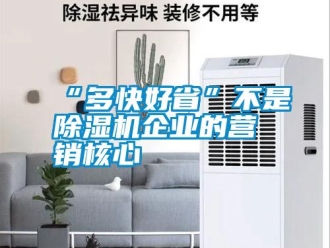 常見問題“多快好省”不是除濕機企業的營銷核心