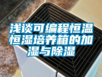 知識百科淺談可編程恒溫恒濕培養(yǎng)箱的加濕與除濕