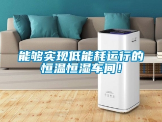 知識百科能夠實現低能耗運行的恒溫恒濕車間！