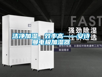 企業(yè)新聞潔凈加濕、效率高——安詩(shī)曼電極加濕器