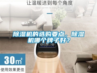 企業新聞除濕機的選購要點，除濕機哪個牌子好？