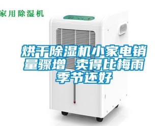 行業新聞烘干除濕機小家電銷量驟增 賣得比梅雨季節還好
